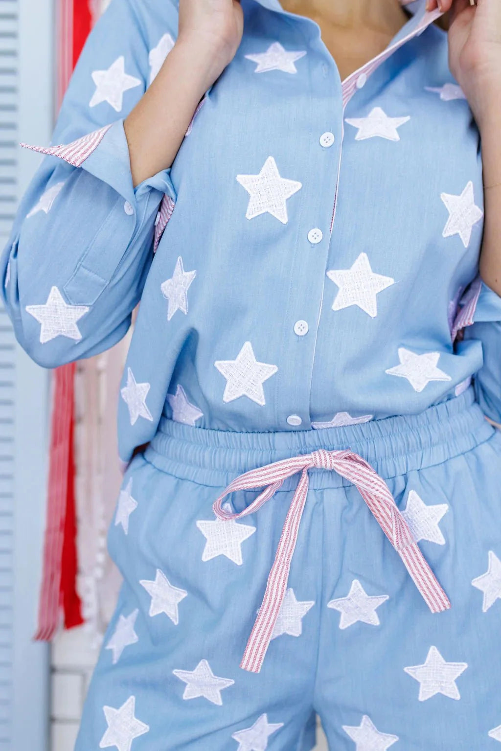 Brianna Cannon Old Glory Button Down Shirt