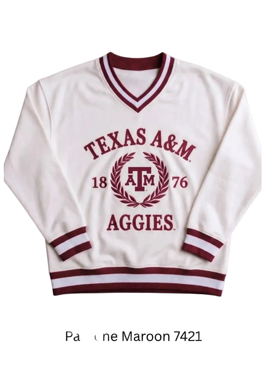*Pre Order* Brianna Cannon Texas A&M Heritage V-Neck Pullover