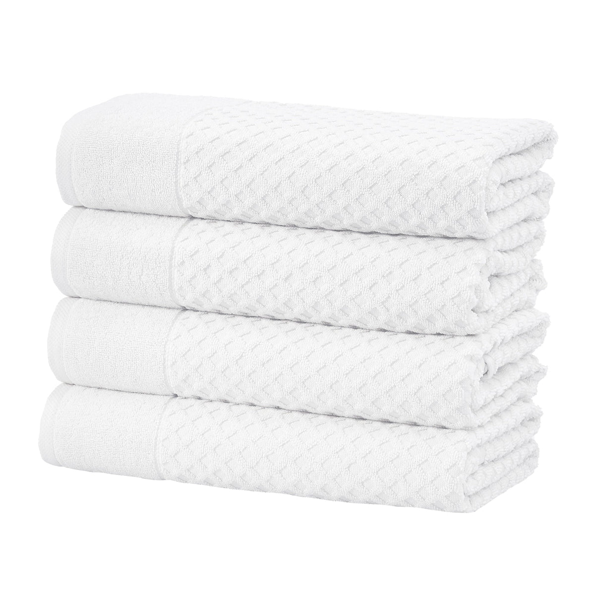 Cotton Diamond Waffle Weave Bath Towel Set - Grayson Collection