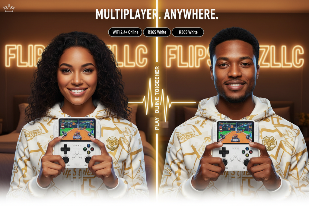 Mini R36S Retro Handheld Game Console | Linux ArkOS System, IPS Screen & 20,000 Games | Compatible with PS1, PSP, GBA, SNES, N64 & More
