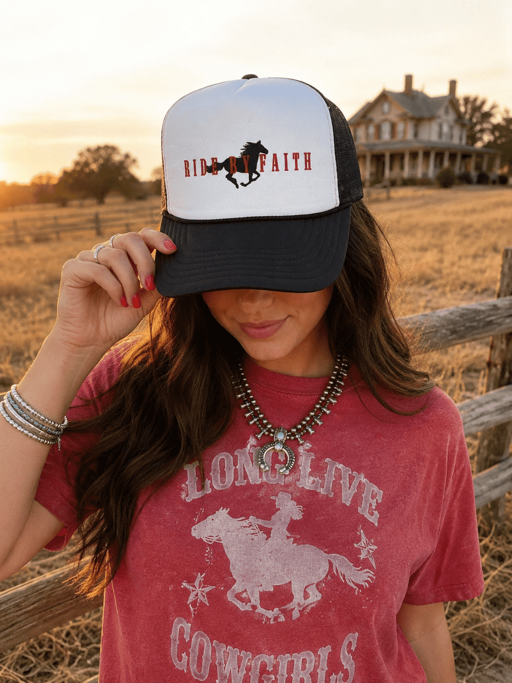 Ride By Faith Trucker Hat