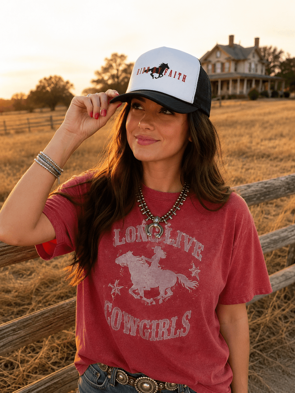 Ride By Faith Trucker Hat