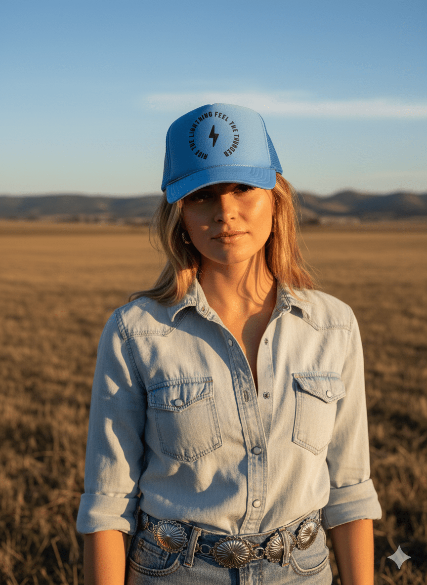 Ride The Lightning Trucker Hat