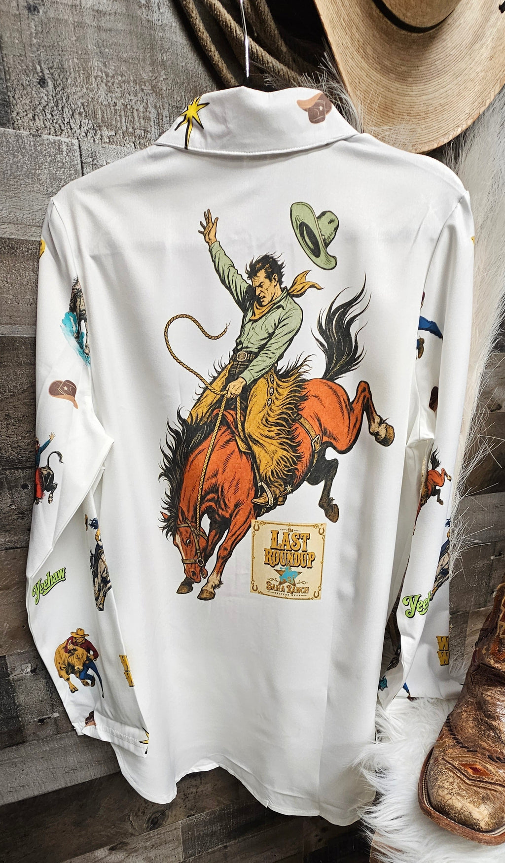 Baha Ranch The Last Roundup Button Up Blouse