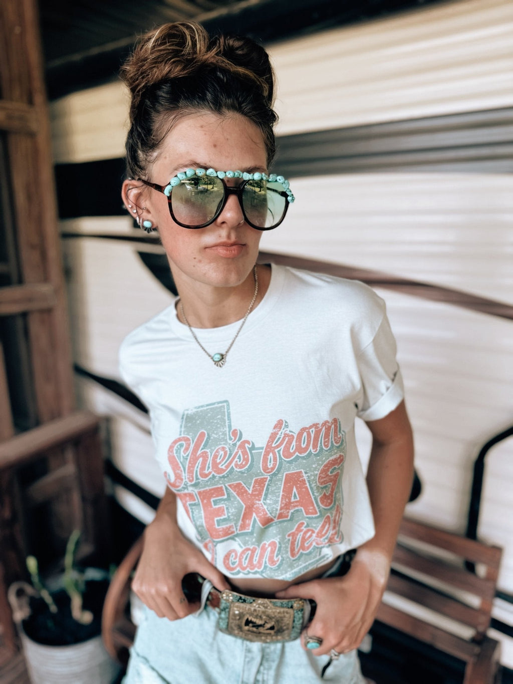 She's From Texas I Can Tell Graphic Tee