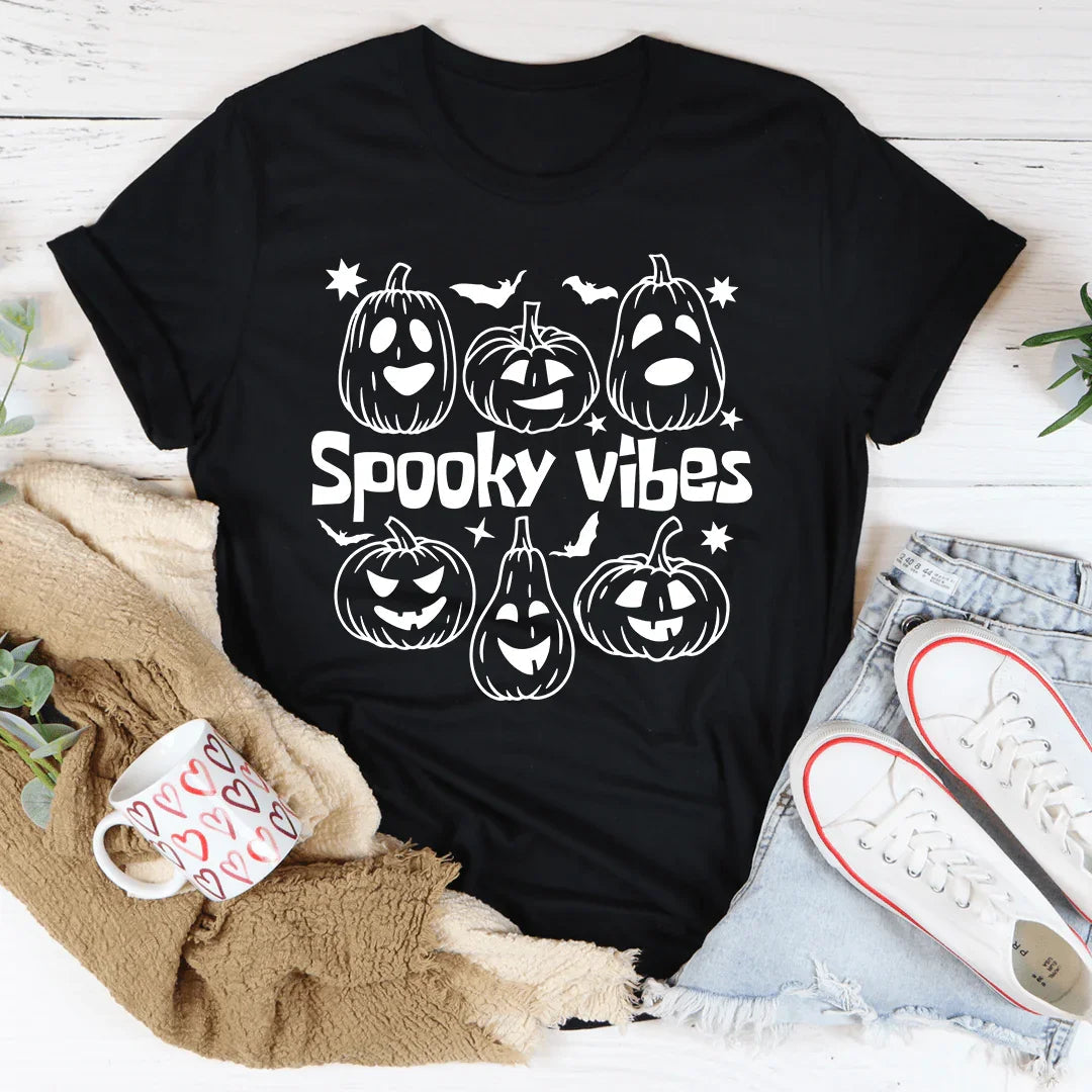 Spooky Vibes Pumpkins Tee