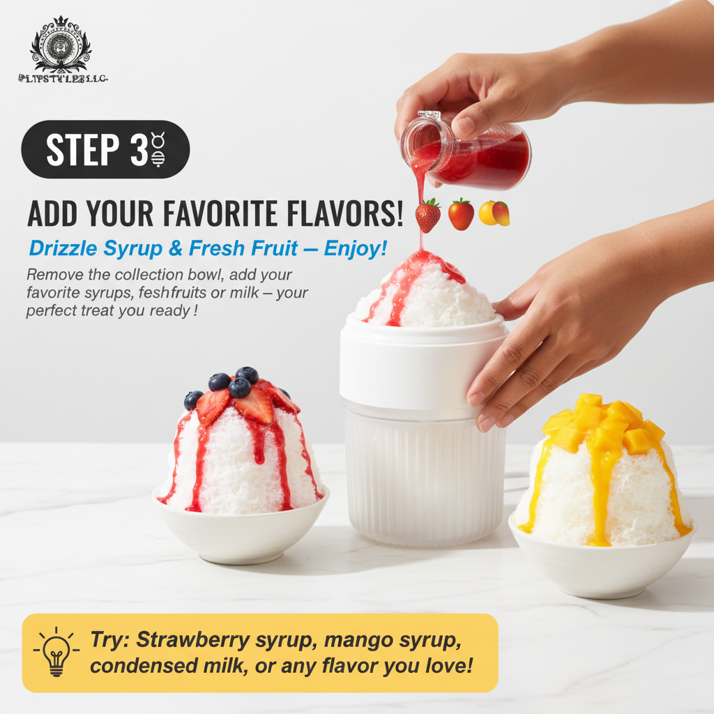 Mini Portable Ice Crusher & Smoothie Maker | Hand Operated Shaved Ice & Milkshake Machine | Household Kitchen Tool for Home & Outdoor