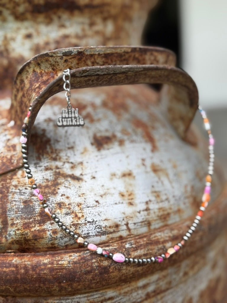 Sterling Silver Desert Sunrise Beaded Necklace