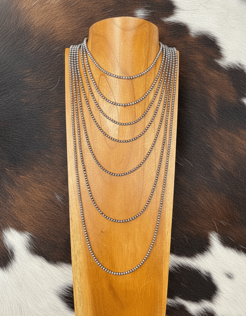 Sterling Silver Single Strand Beads - Any Length & Size!