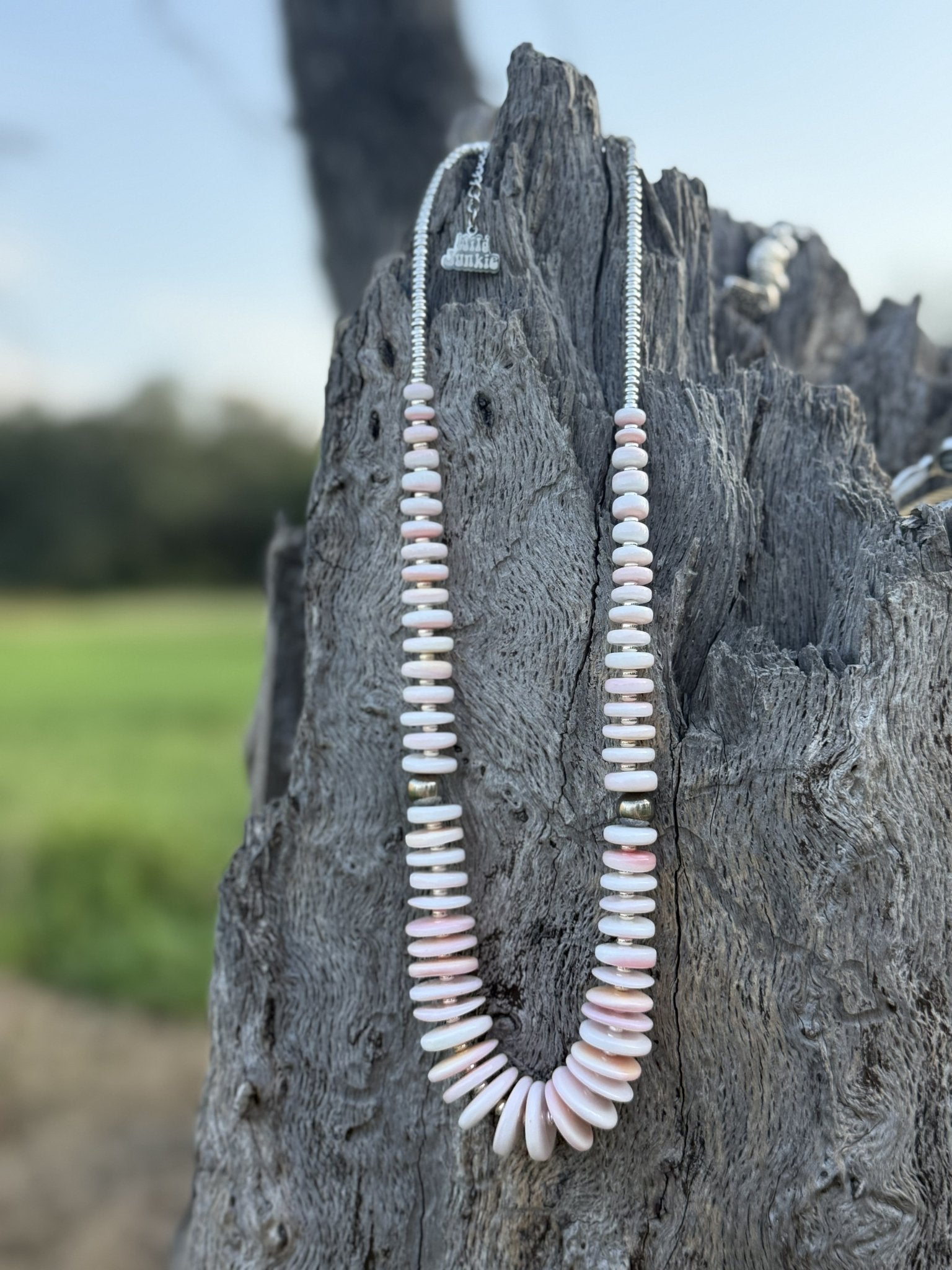 Sweetwater Pink Conch Beaded Necklace