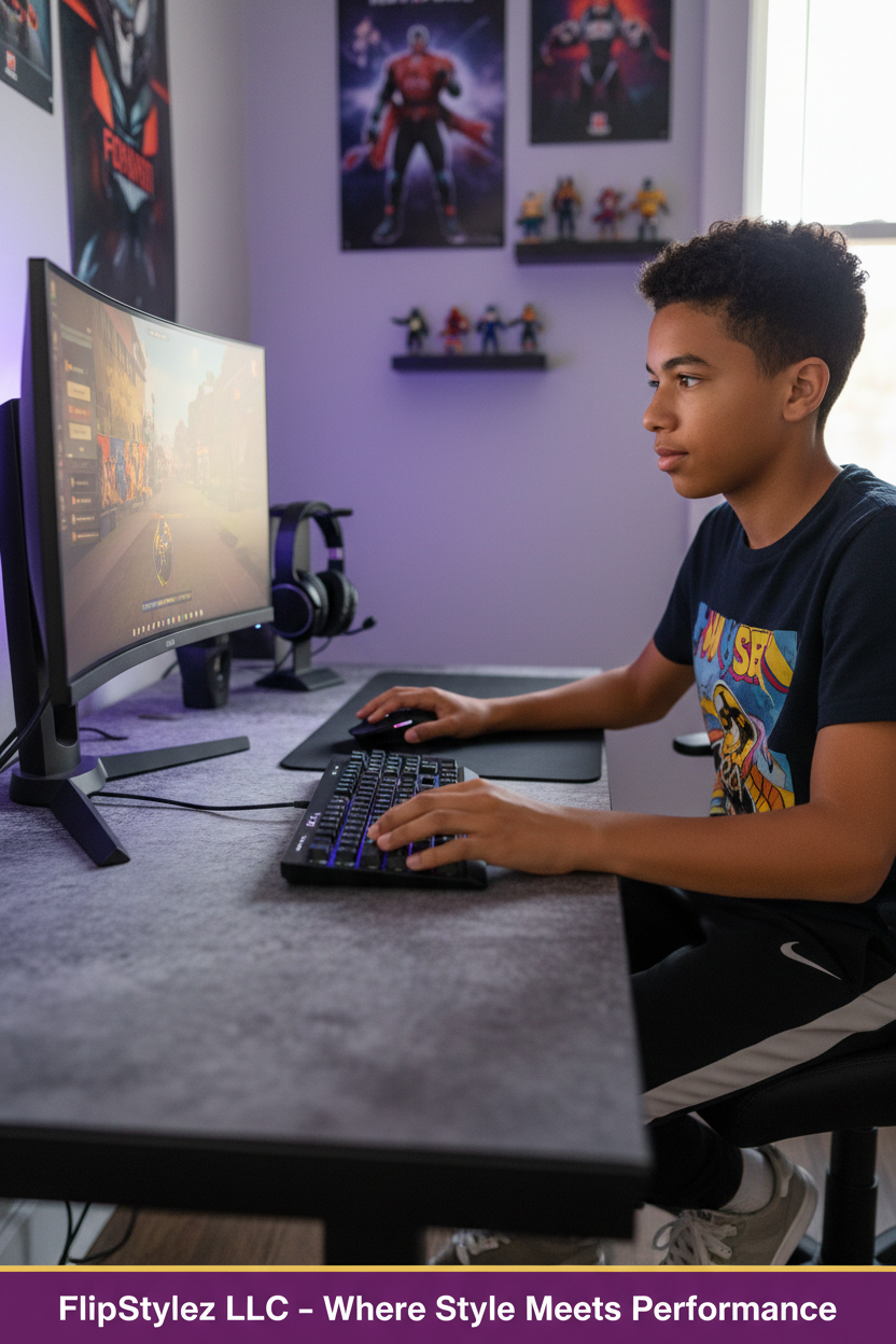 WYMECT™ Wired USB Keyboard & Mouse Set – Ergonomic, 1600 DPI, Waterproof, 1.3m Cable, Business, Office & Gaming, Computer & Laptop Ready | FlipStylez LLC®