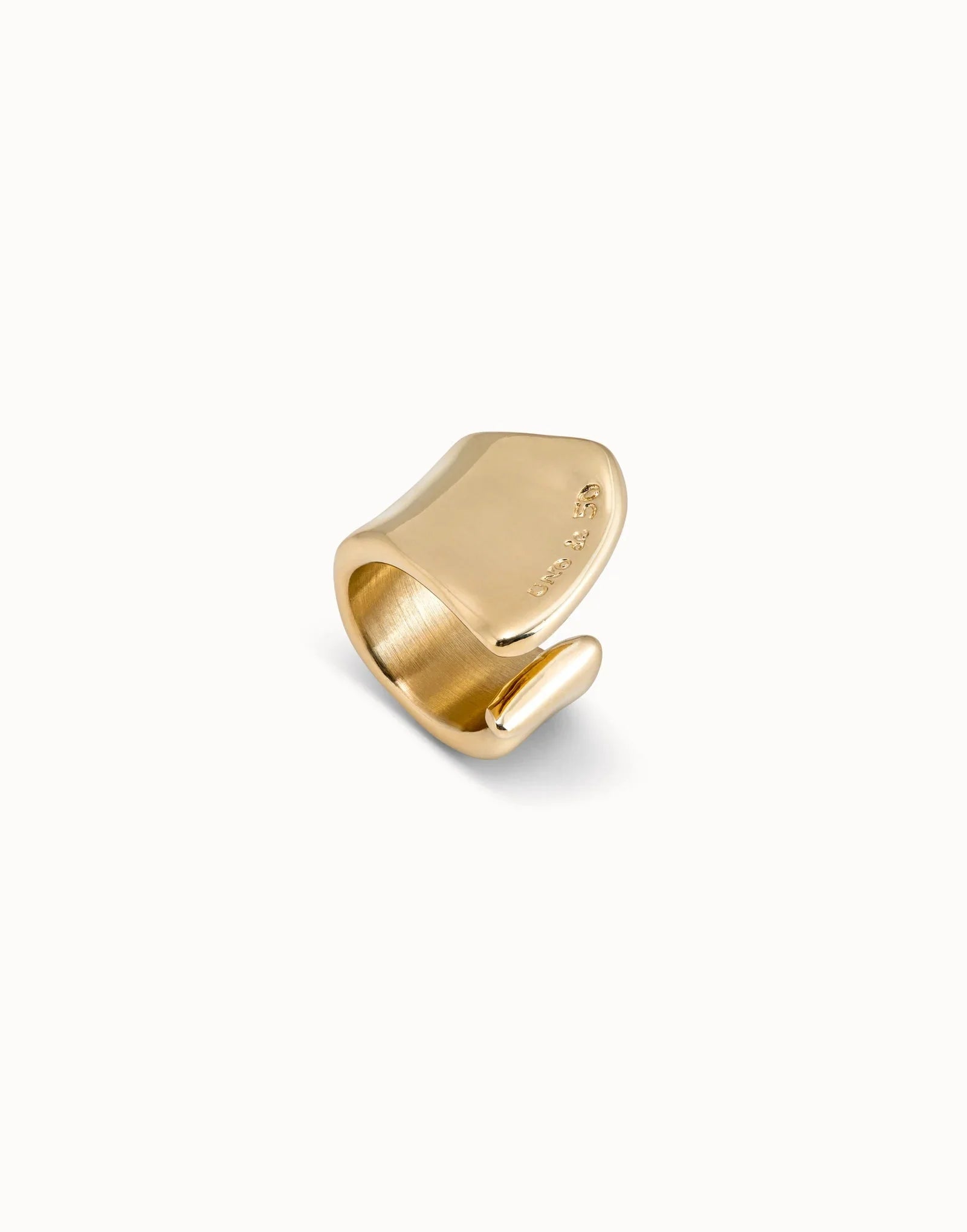 Uno De 50 Large open ring Gold