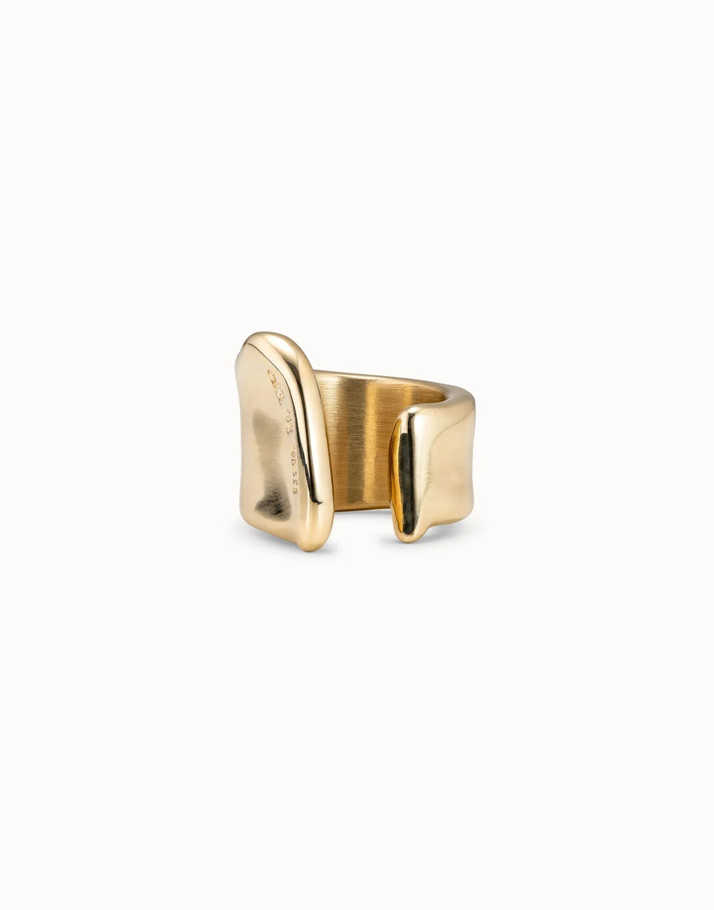 Uno De 50 Large open ring Gold
