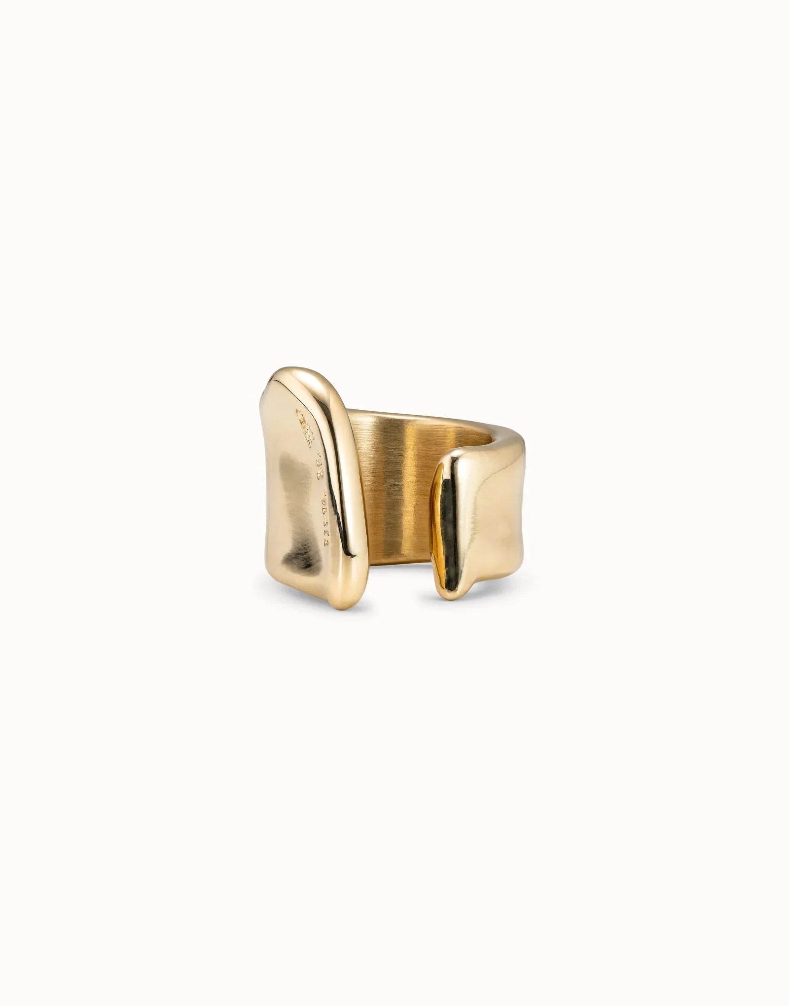 Uno De 50 Large open ring Gold