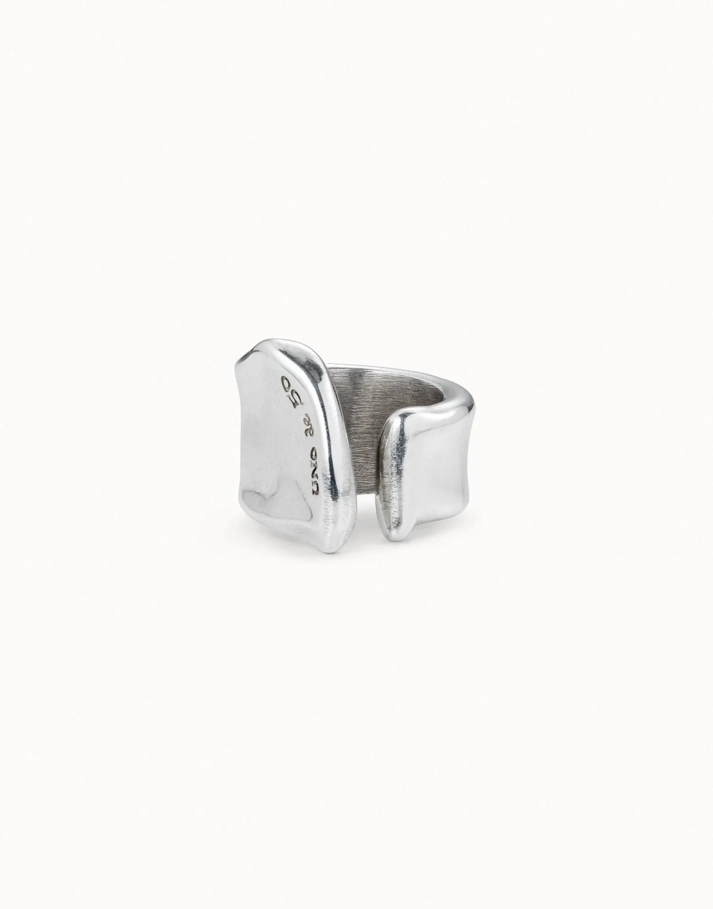 Uno De 50 Large open ring Silver