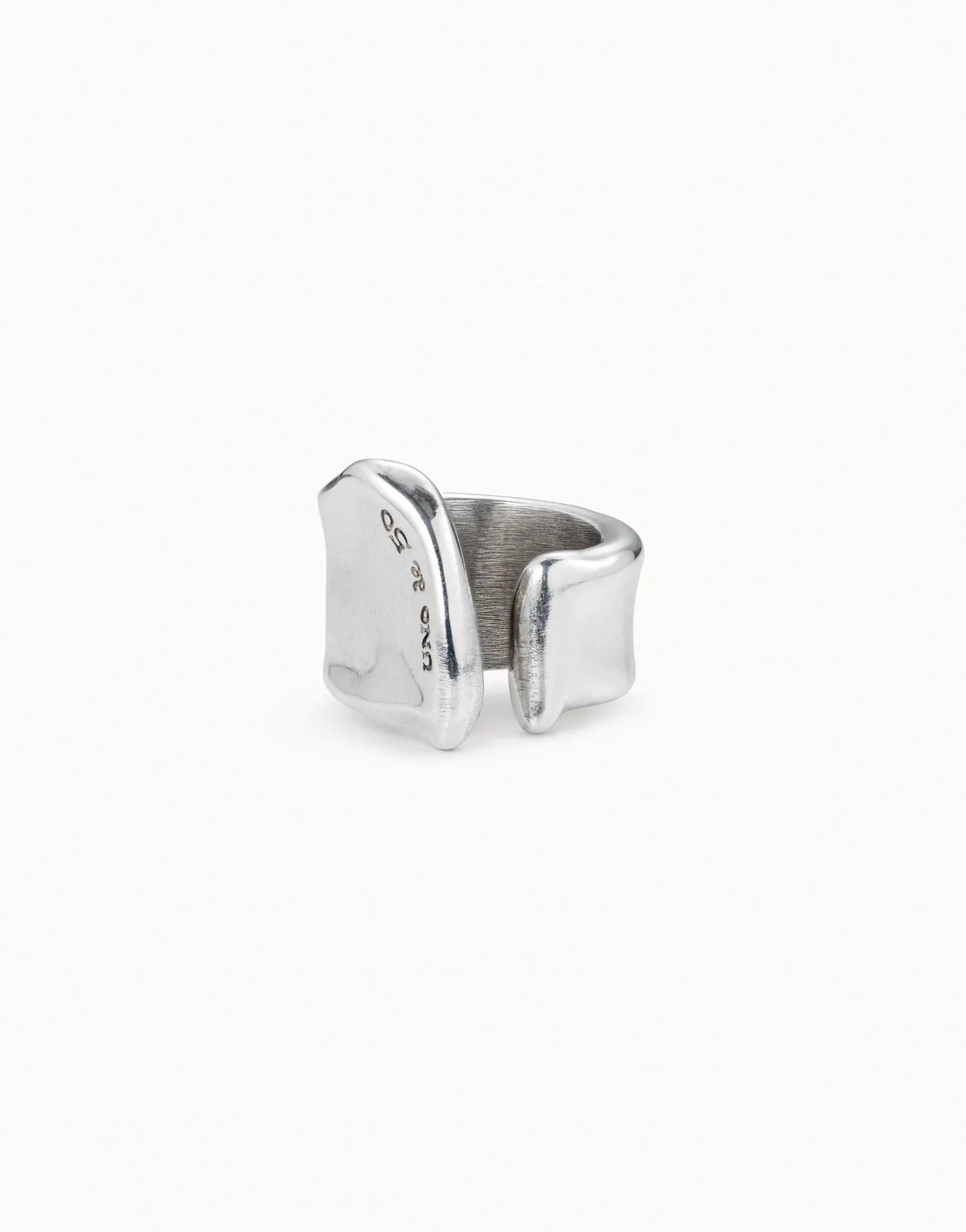 Uno De 50 Large open ring Silver
