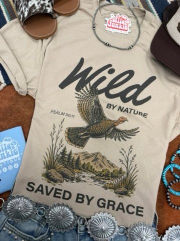 Wild by Nature Saved by Grace Graphic Tee