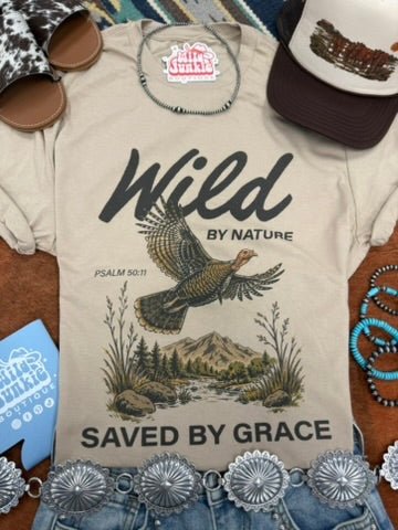 Wild by Nature Saved by Grace Graphic Tee