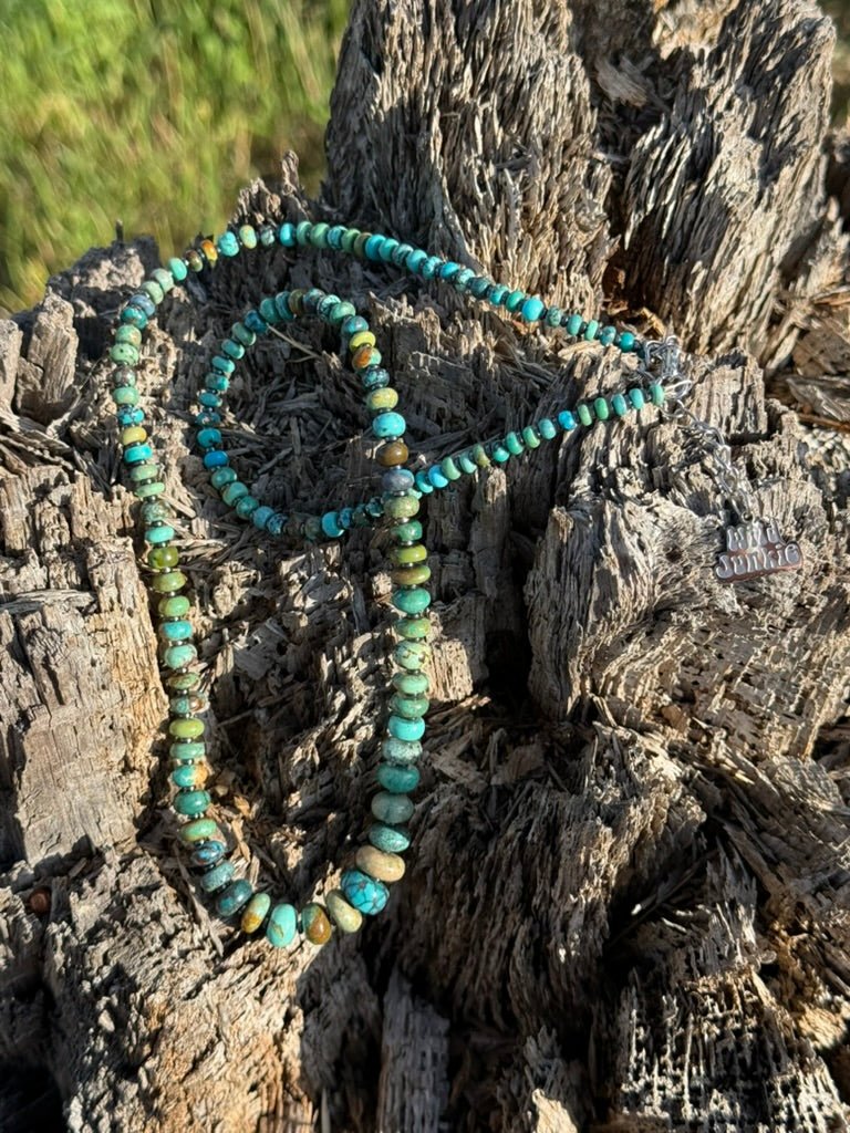 Wild Prairie Kingman Turquoise Beaded Necklace