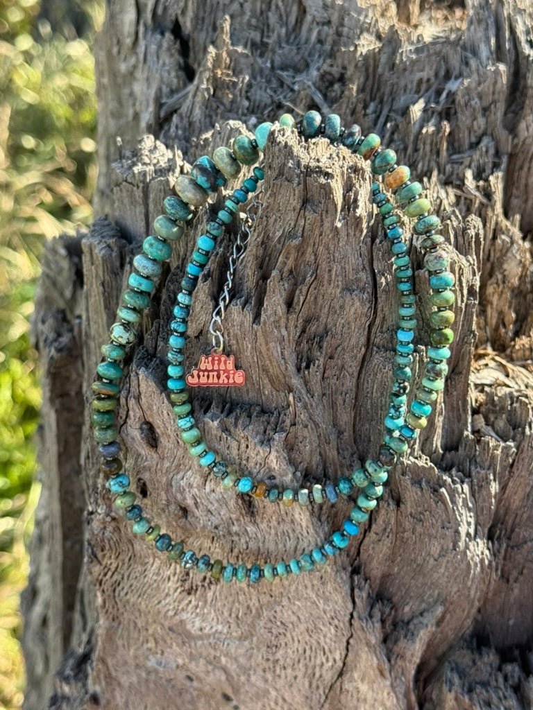 Wild Prairie Kingman Turquoise Beaded Necklace