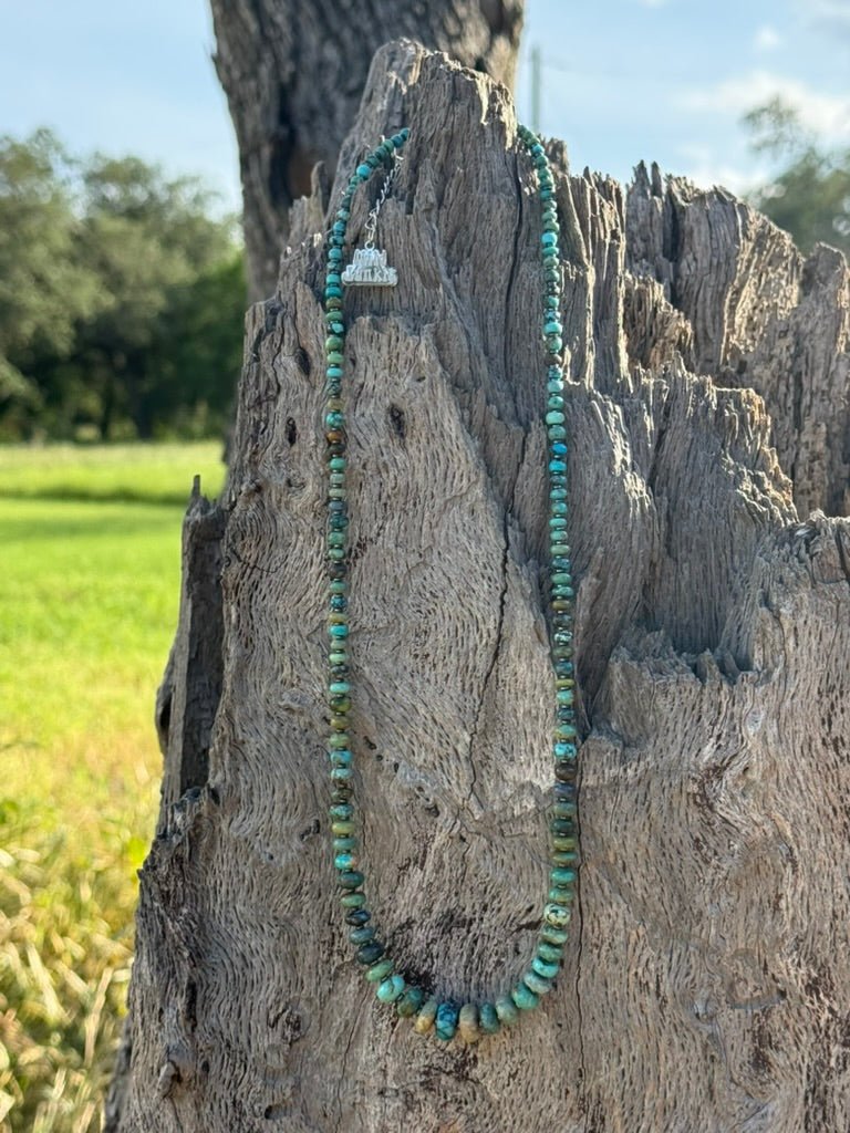 Wild Prairie Kingman Turquoise Beaded Necklace