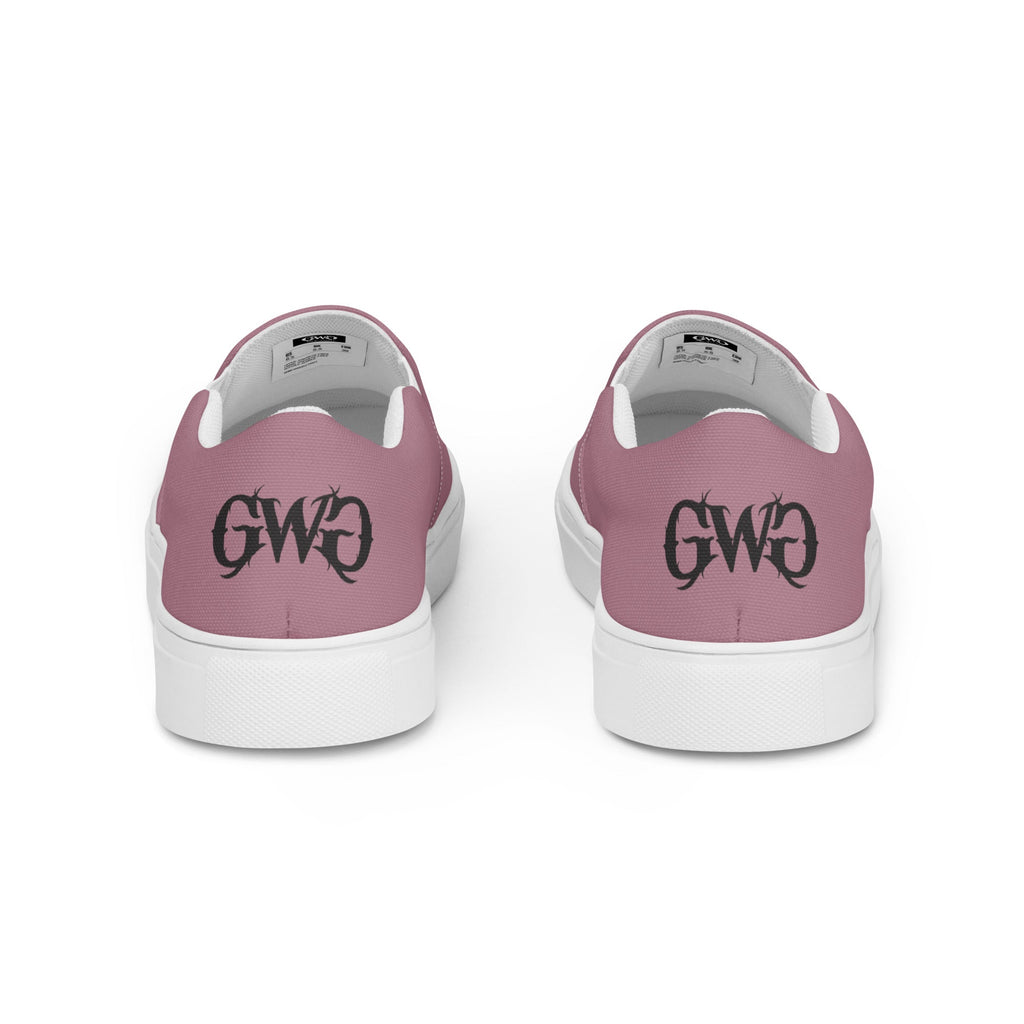 Pistol Trio Women's Mauve Canvas Slip-On Shoes