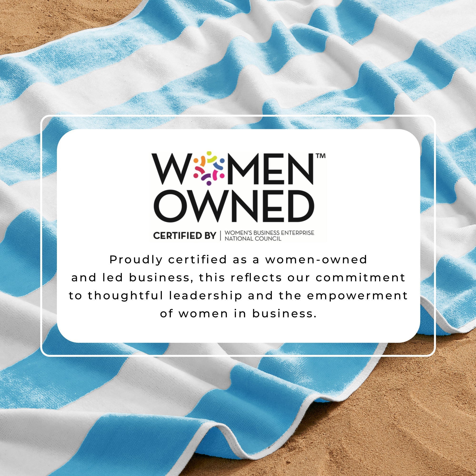 Cotton Velour Cabana Stripe Beach Towel - Novia Collection.