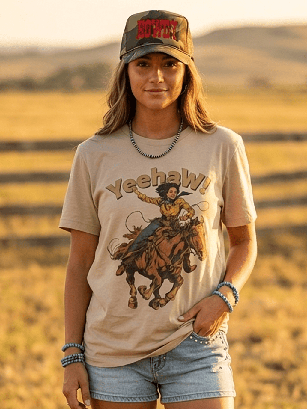 Yeehaw! Cowgirl Graphic Tee