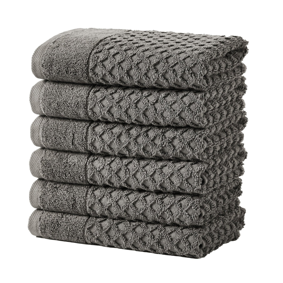 Cotton Diamond Waffle Weave Bath Towel Set - Grayson Collection